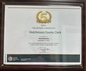 2023 Vital Statistics Award
