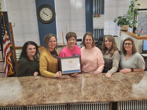 County Clerk Office Staff With 2022 Vital Statistics Award